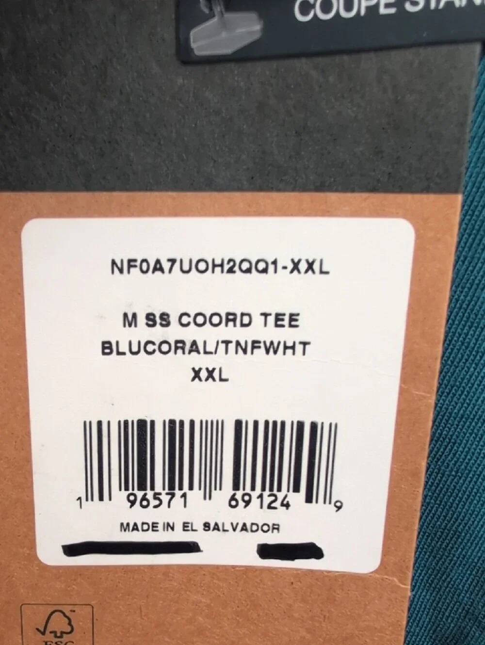 The North Face Teal Short Sleeve Logo Tee